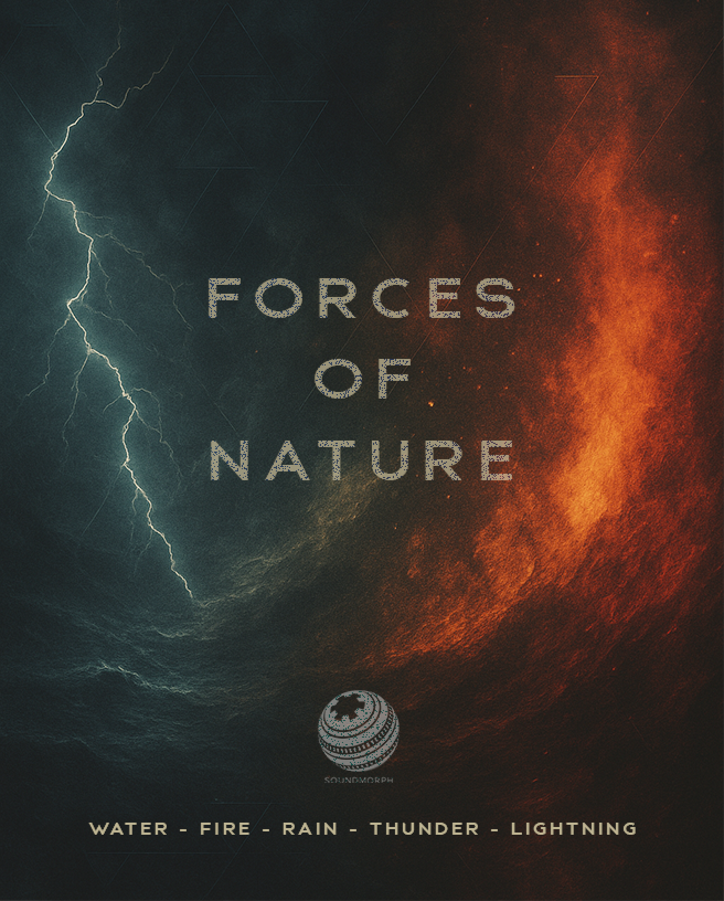 Book cover titled 'Forces of Nature' with lightning and fire design on a dark background.