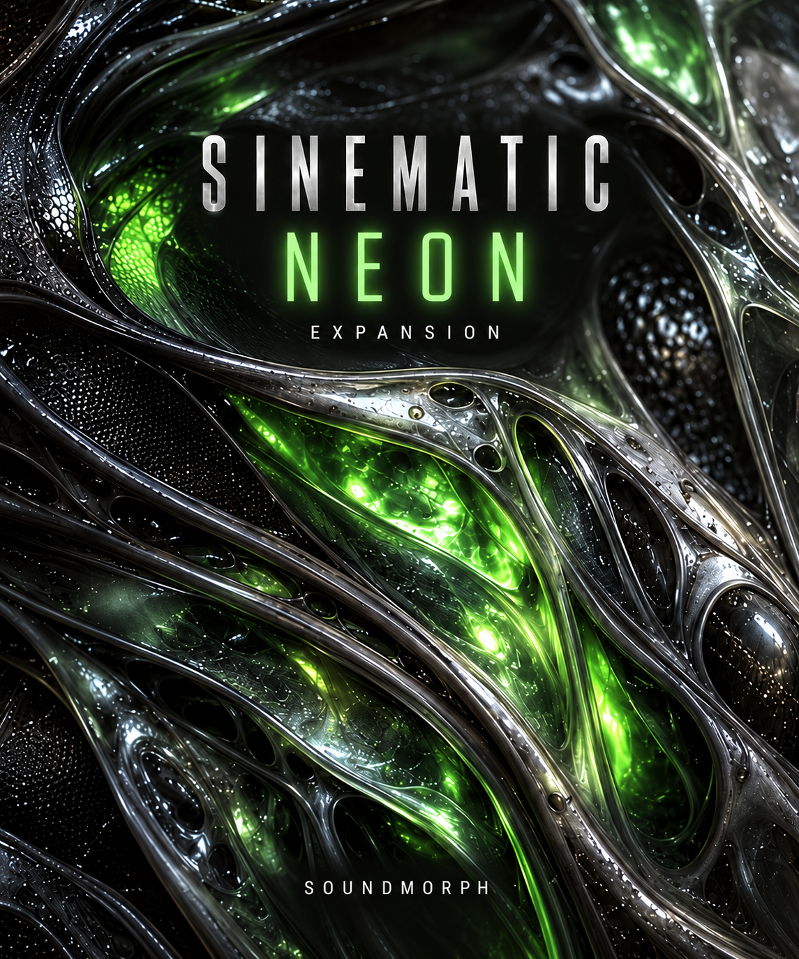 Sinematic Neon Expansion — Biocurrent sound library cover — SoundMorph